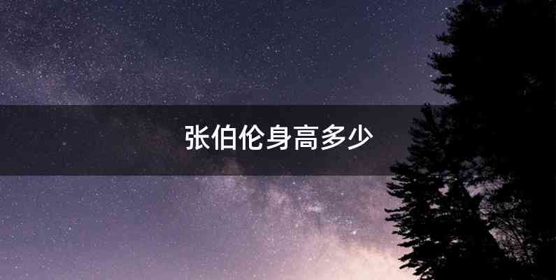 张伯伦身高多少