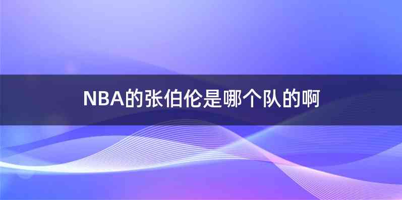 NBA的张伯伦是哪个队的啊