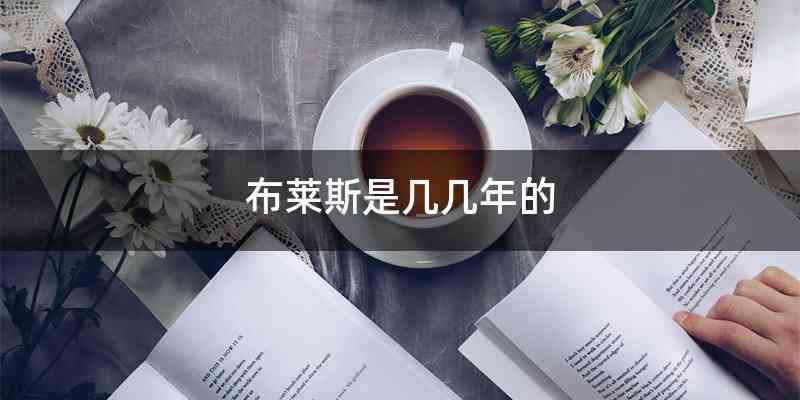 布莱斯是几几年的