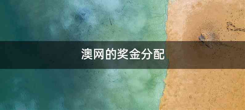 澳网的奖金分配