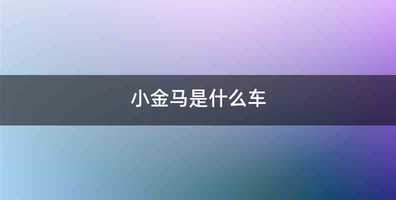 小金马是什么车