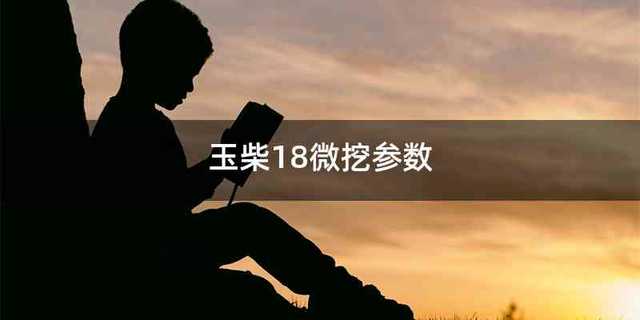玉柴18微挖参数