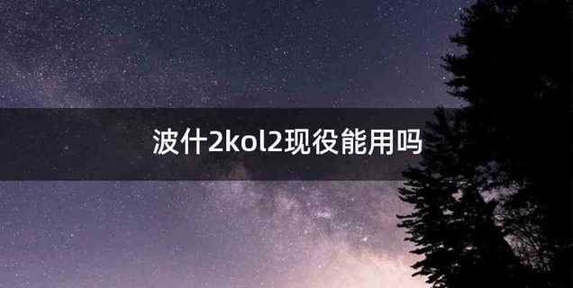 波什2kol2现役能用吗