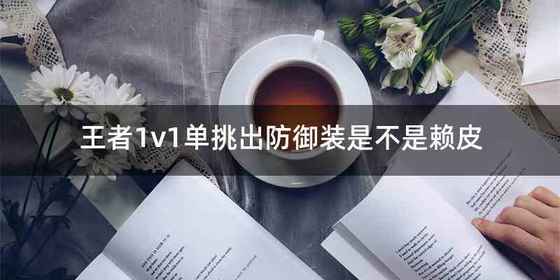 王者1v1单挑出防御装是不是赖皮