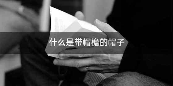 什么是带帽檐的帽子
