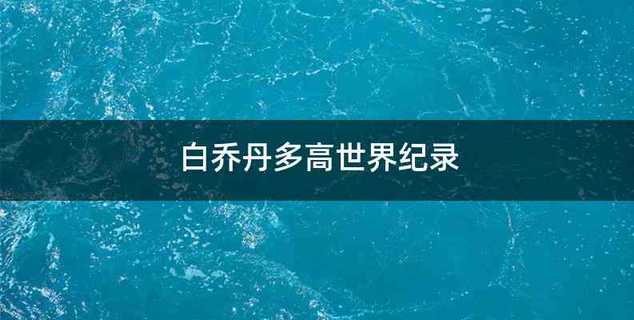 白乔丹多高世界纪录