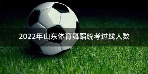 2022年山东体育舞蹈统考过线人数