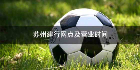 苏州建行网点及营业时间
