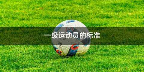 一级运动员的标准