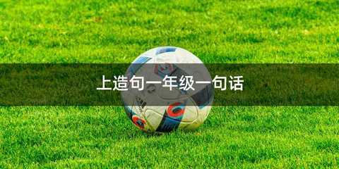 上造句一年级一句话