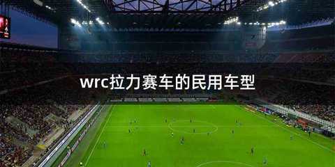 wrc拉力赛车的民用车型