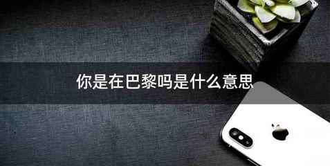 你是在巴黎吗是什么意思