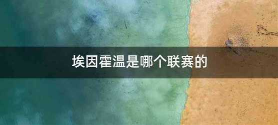 埃因霍温是哪个联赛的