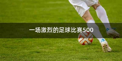 一场激烈的足球比赛500