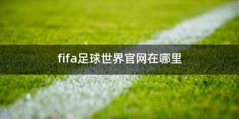 fifa足球世界官网在哪里