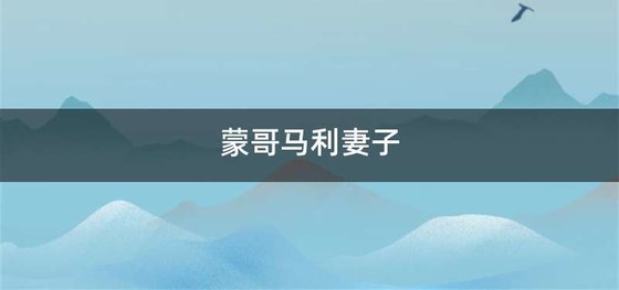 蒙哥马利妻子