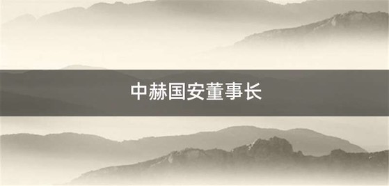 中赫国安董事长