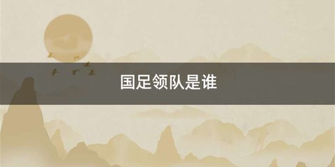 国足领队是谁