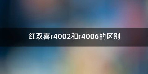 红双喜r4002和r4006的区别