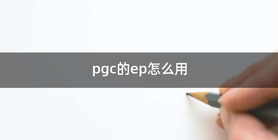 pgc的ep怎么用
