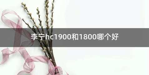 李宁hc1900和1800哪个好