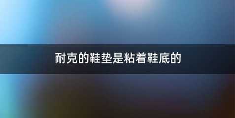 耐克的鞋垫是粘着鞋底的
