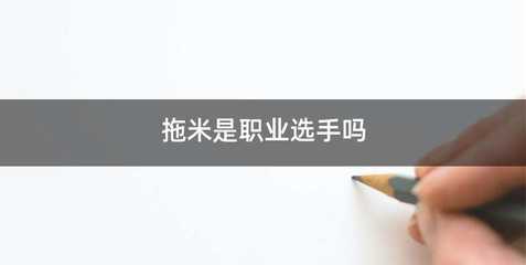 拖米是职业选手吗