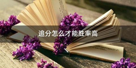 追分怎么才能胜率高