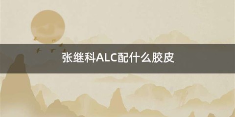 张继科ALC配什么胶皮