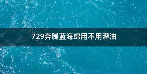 729奔腾蓝海绵用不用灌油