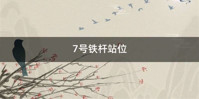 7号铁杆站位